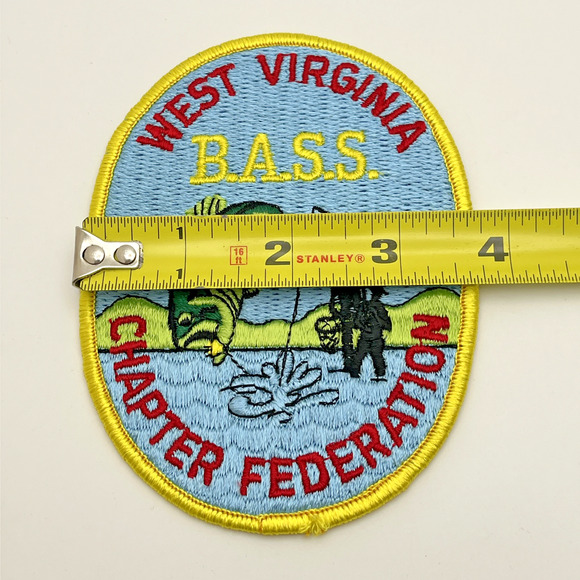 NOS Fishing B.A.S.S. West Virginia CHAPTER FEDERATION Patch (Angler Bass Boat) - Picture 4 of 4